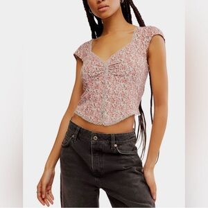 FREE PEOPLE// ONE FAYE PRINTED TOP
